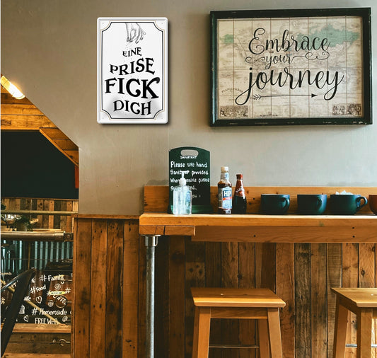 Blechschild ''Eine Prise fick dich'' 20x30cm