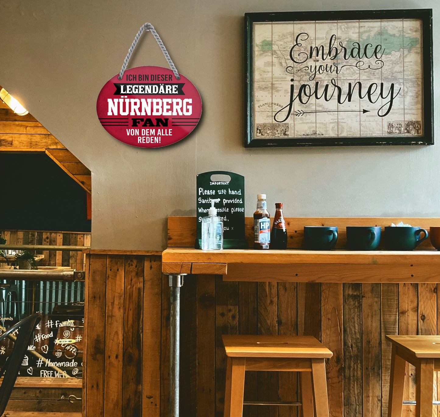 Blechschild ''Ich bin dieser legendäre Nürnberg Fan'' 18x14cm