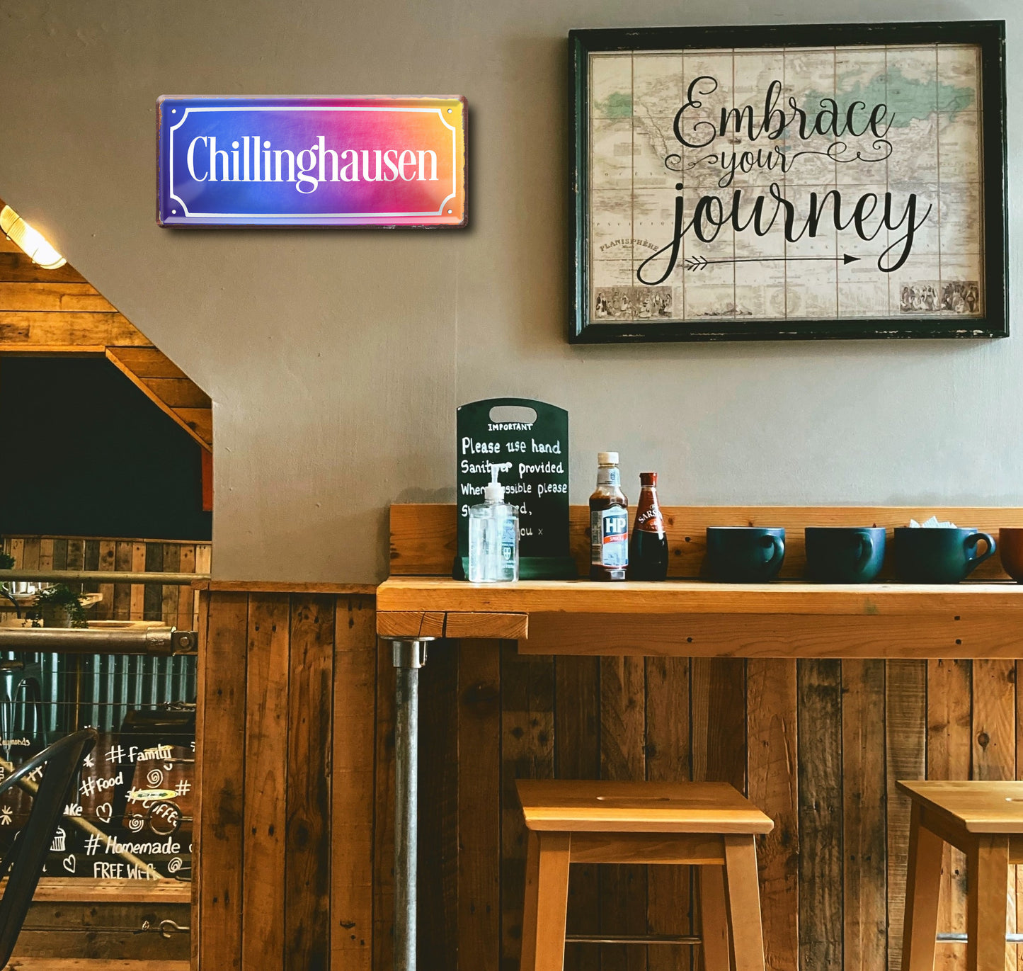 Blechschild ''Chillinghausen'' 28x12cm