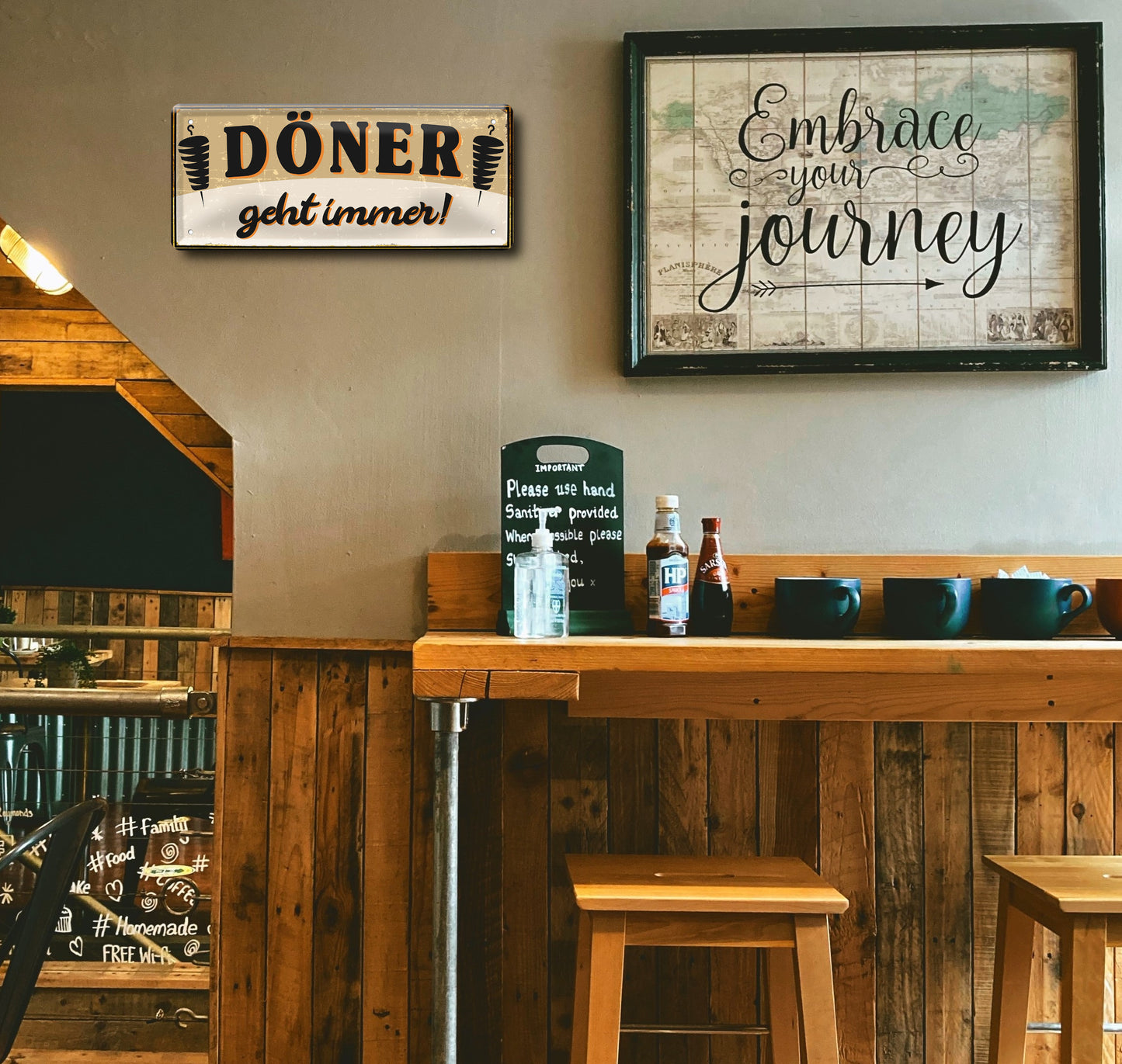 Blechschild ''Döner geht immer!'' 28x12cm