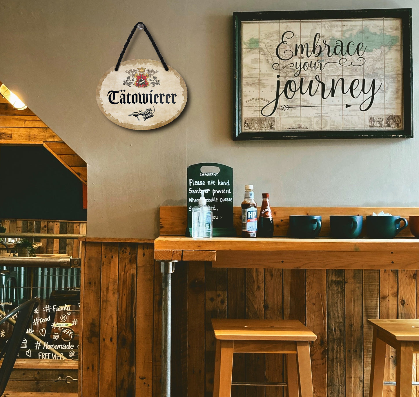 Blechschild ''Tatowierer'' 18x14cm