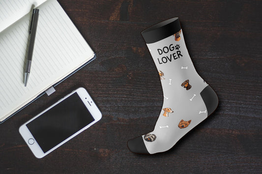 Tiersocken ''Dog Lover'' Einheitsgröße 38-45