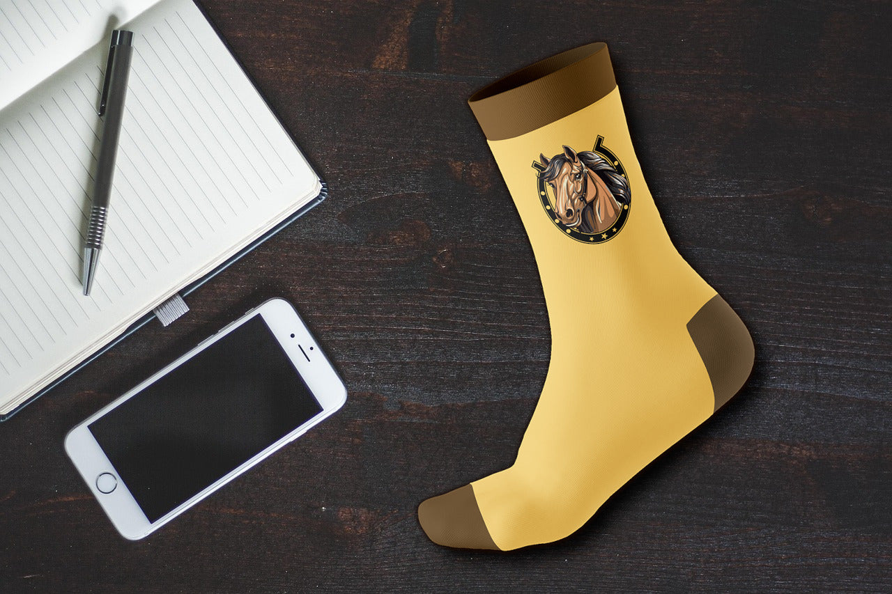 Tiersocken ''Pferdekopf'' Einheitsgröße 38-45