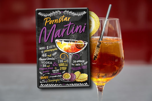 Blechschild ''Pornstar Martini'' 20x30cm