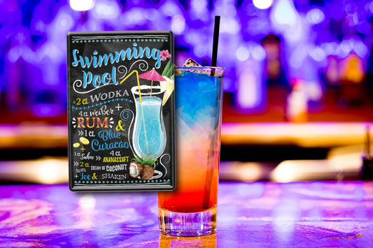 Blechschild ''Swimming Pool'' 20x30cm