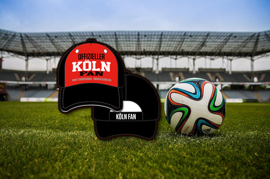 Fußball Cap ''Nicht therapierbar, einfach glücklich'' mit verstellbarem Klettverschluss