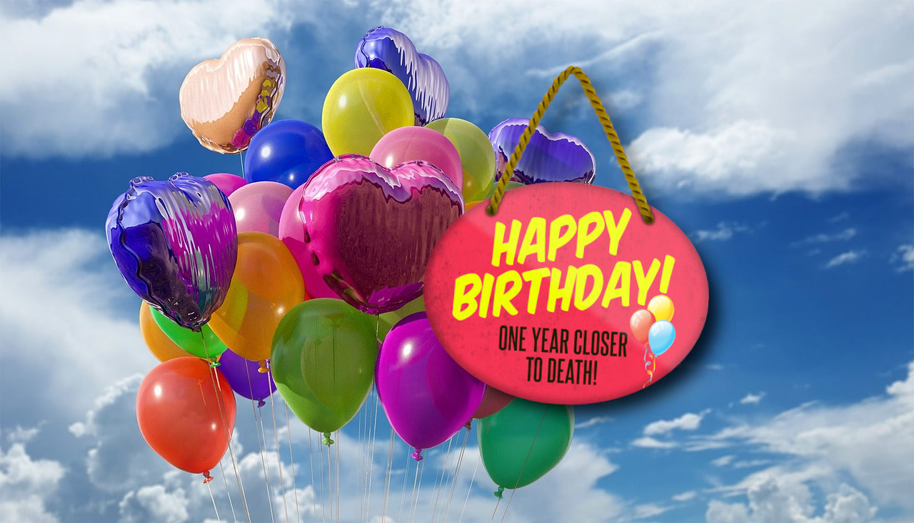 Blechschild ''Happy Birthday'' 18x14cm