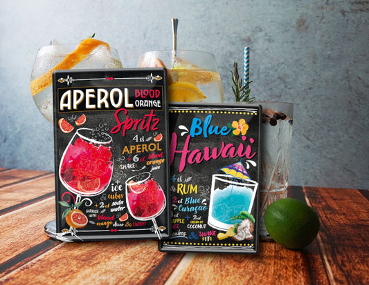 Blechschild ''Blue Hawaii'' 20x30cm