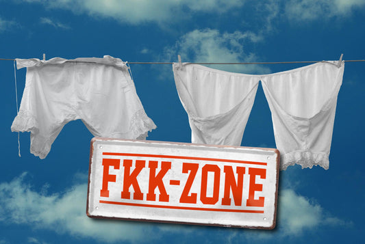 Blechschild ''FKK Zone'' 28x12cm