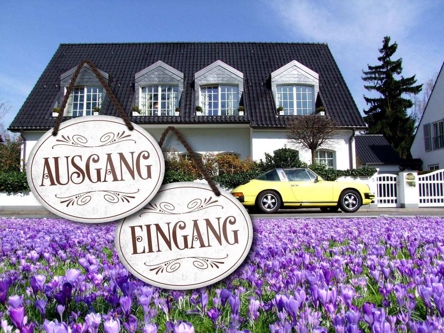 Blechschild ''Eingang'' 18x14cm