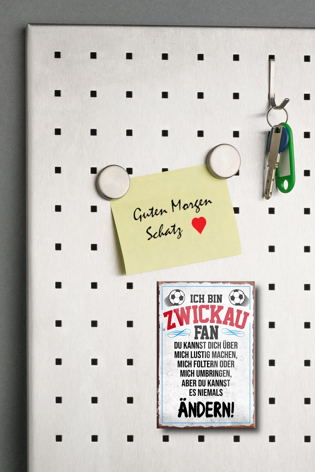 Magnet ''Zwickau Fan'' 9x6x0,3cm