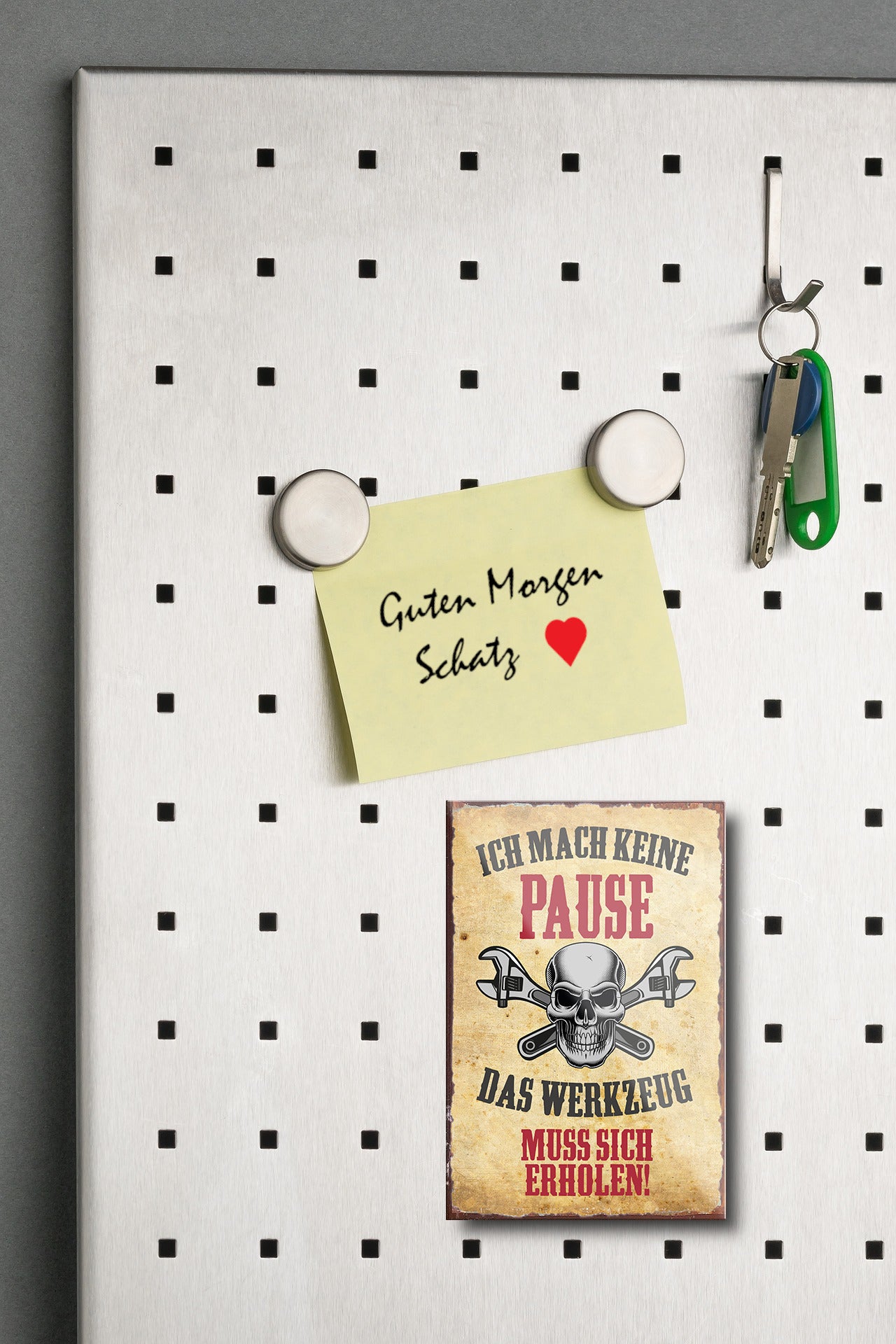 Magnet ''Ich mache keine Pause Werkzeug erholen'' 9x6x0,3cm
