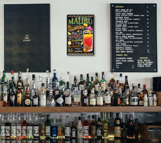 Blechschild ''Malibu Sunrise'' 20x30cm