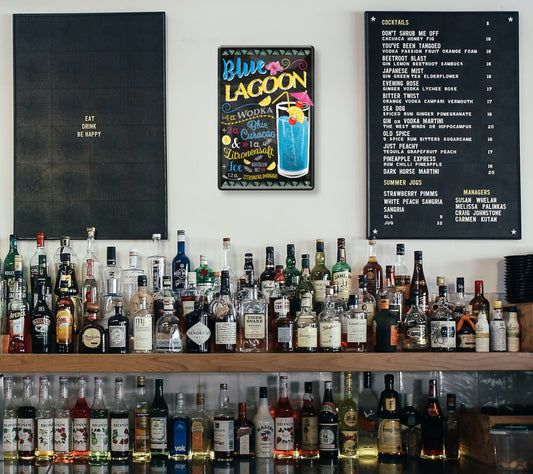 Blechschild ''Blue Lagoon'' 20x30cm
