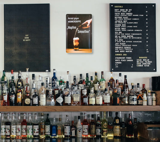 Blechschild ''Hopfen Smoothie'' 20x30cm