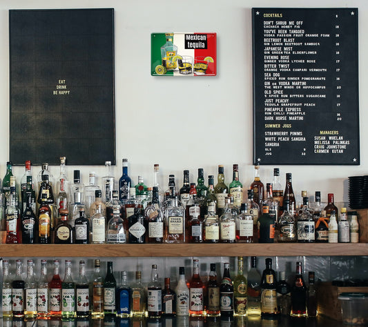 Blechschild ''Mexikan tequila (Flagge)'' 20x30cm