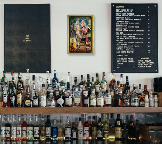 Blechschild ''Wer Bier trinkt (Sense)'' 20x30cm