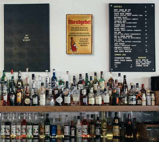 Blechschild ''Des Säufers Abendgebet'' 20x30cm