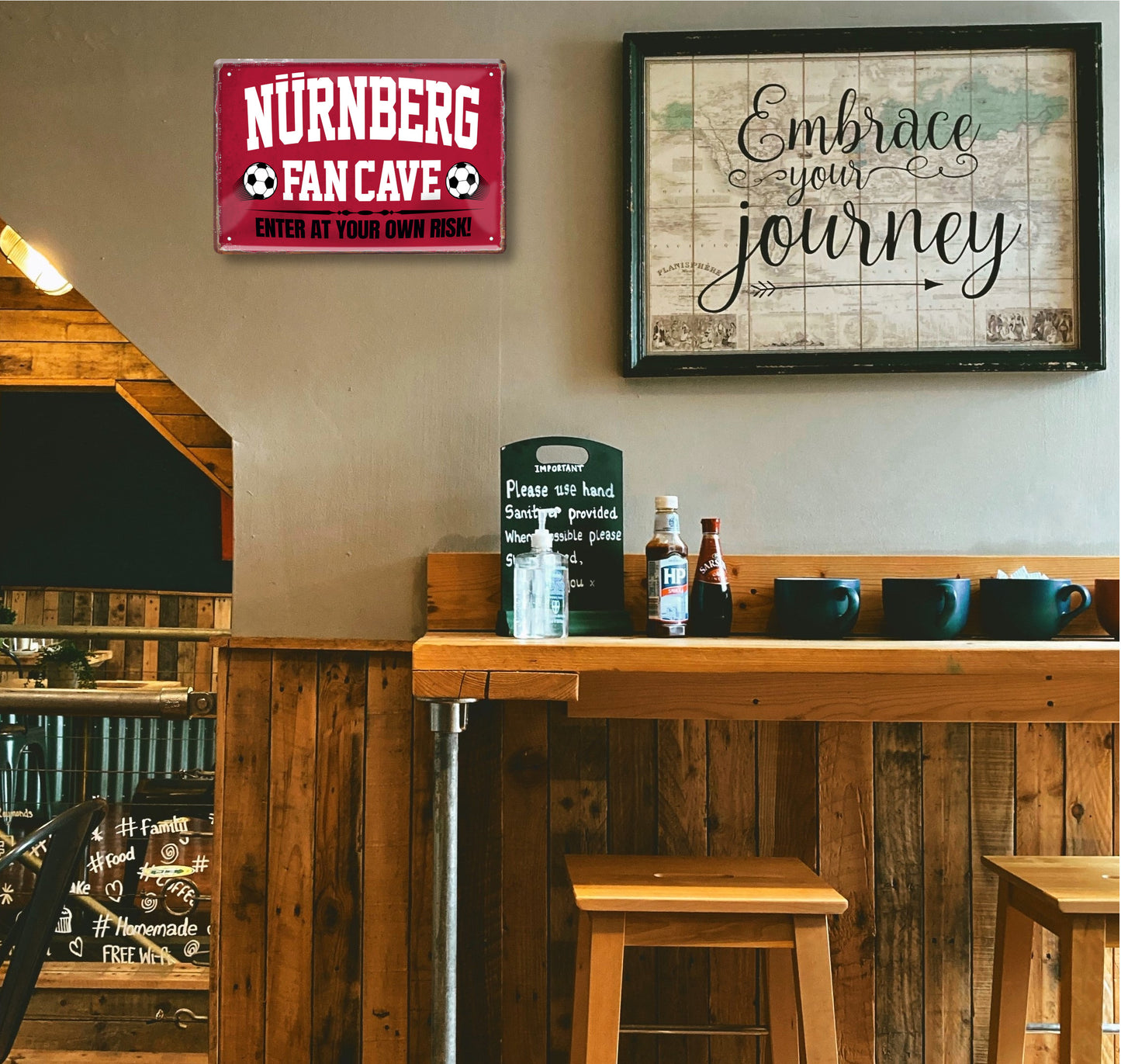 Tin sign "Nuremberg Fan Cave" 20x30cm