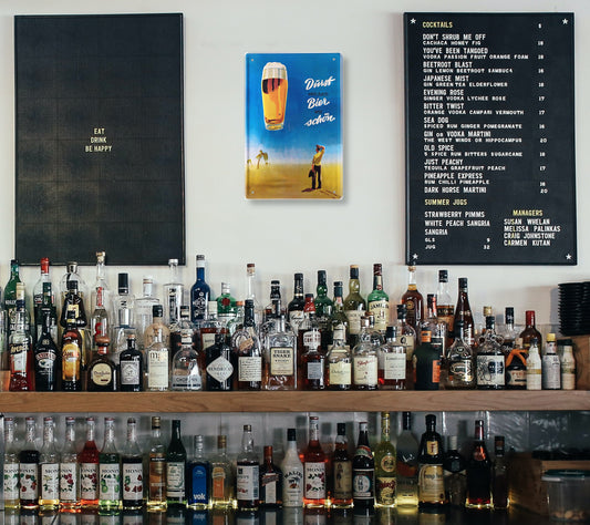 Blechschild ''Durst Bier schön'' 20x30cm