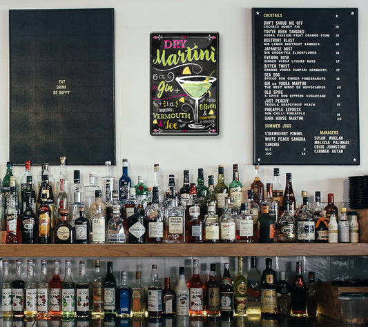 Blechschild ''Dry Martini'' 20x30cm