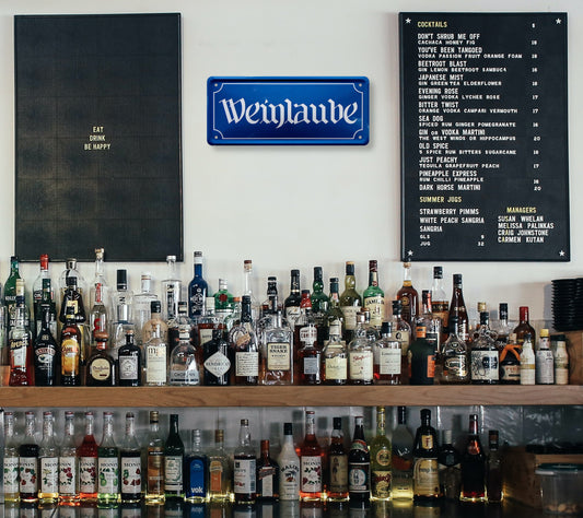 Blechschild ''Weinlaube'' 28x12cm