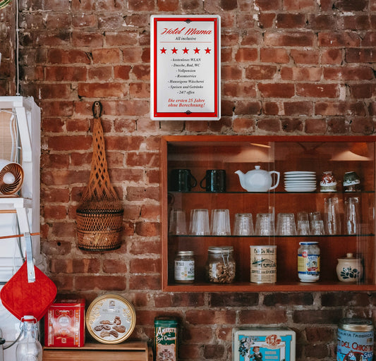 Blechschild ''Hotel Mama All inclusive -kostenloses Wlan'' 20x30cm