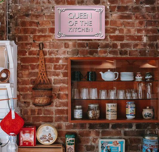 Blechschild ''Queen of the kitchen'' 20x30cm