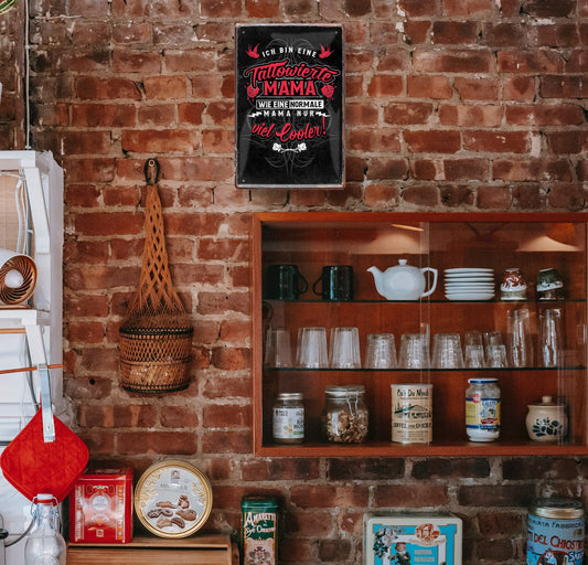 Blechschild ''Tattowierte Mama'' 20x30cm