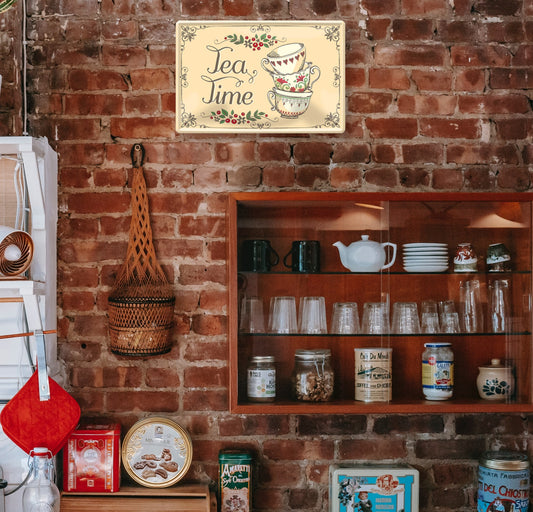 Blechschild ''Tea Time'' 20x30cm