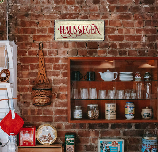 Tin Sign "House Rules" 28x12cm