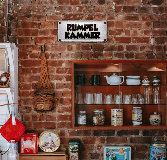 Blechschild ''Rumpelkammer'' 28x12cm