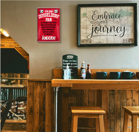 Blechschild ''Düsseldorf Fan ´20'' 20x30cm