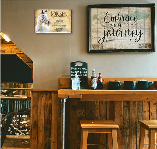 Blechschild ''Noriker'' 20x30cm