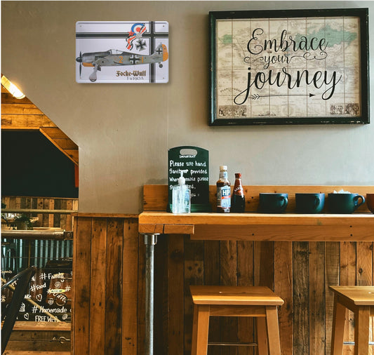 Blechschild ''Focke-Wulf FW190A'' 20x30cm