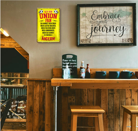 Blechschild ''Union Fan ´19'' 20x30cm