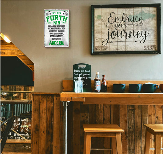 Blechschild ''Fürth Fan ´20'' 20x30cm