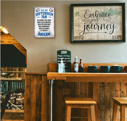 Blechschild ''Hoffenheim Fan ´20'' 20x30cm