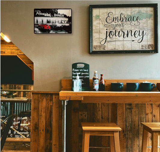 Blechschild ''Rosies Diner'' 20x30cm