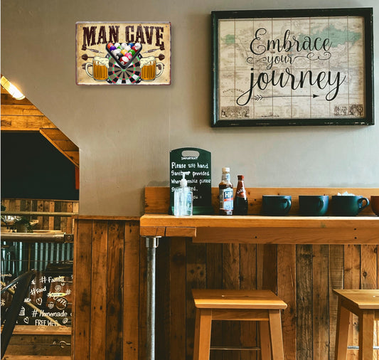Blechschild ''Man Cave'' 20x30cm