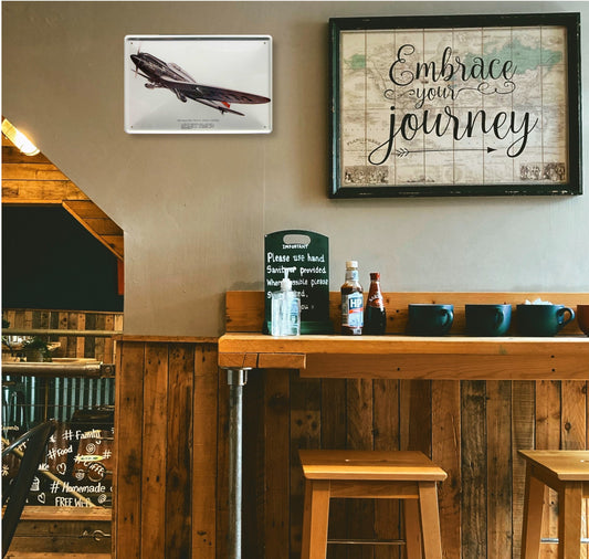 Blechschild ''Heinkel He 70 G-1 Blitz'' 20x30cm