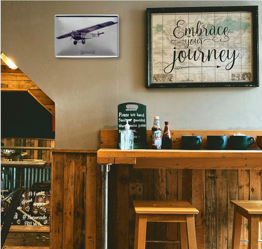 Blechschild ''Fokker-Grulich F. III'' 20x30cm