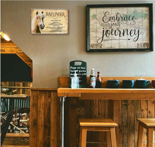 Blechschild ''Haflinger'' 20x30cm