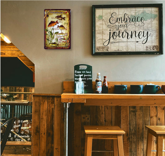 Blechschild ''Friedfische'' 20x30cm