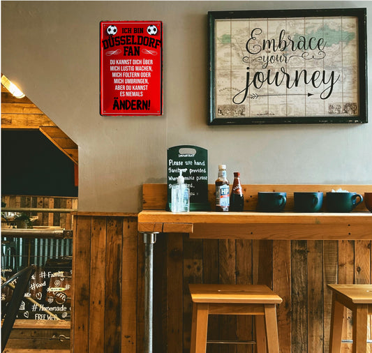 Blechschild ''Düsseldorf Fan ´19'' 20x30cm
