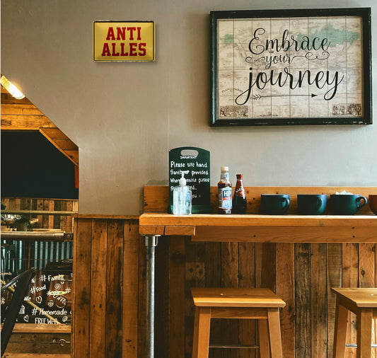 Blechschild ''Anti Alles'' 20x30cm