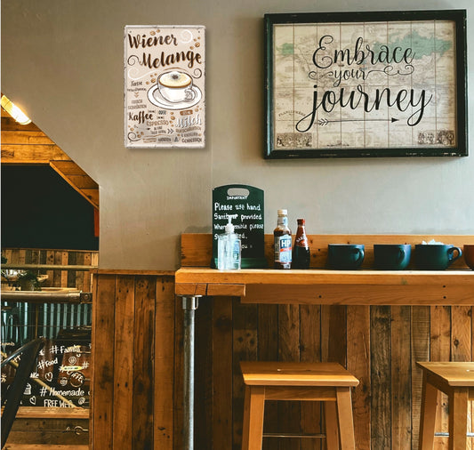 Blechschild ''Wiener Melange'' 20x30cm