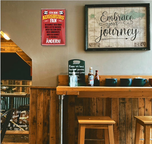 Blechschild ''Augsburg Fan ´20'' 20x30cm