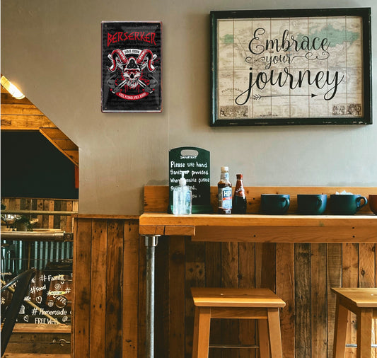 Blechschild ''Berseker'' 20x30cm