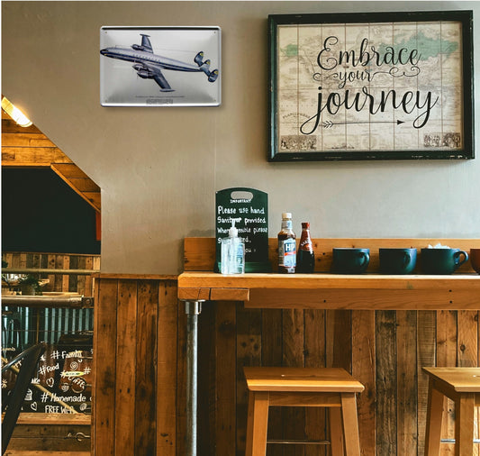 Tin sign "Lockheed L-1049" 20x30cm